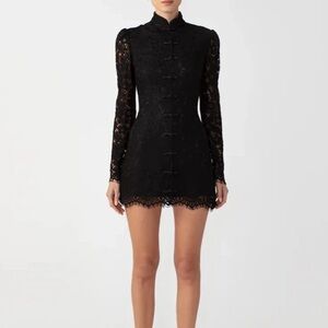 Sau Lee Elegant Black Raine Lace Dress 2
